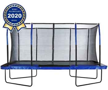 Upper-Bounce-Gymnastics-Style,-Rectangular-Trampoline-Set-with-Premium-Top-Ring-Enclosure-System
